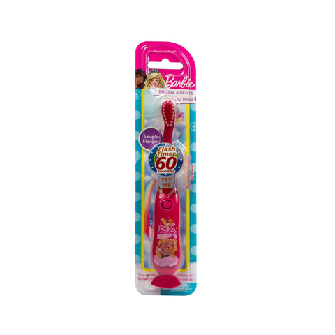 Brosse à dents lumineuse Barbie dans son emballage